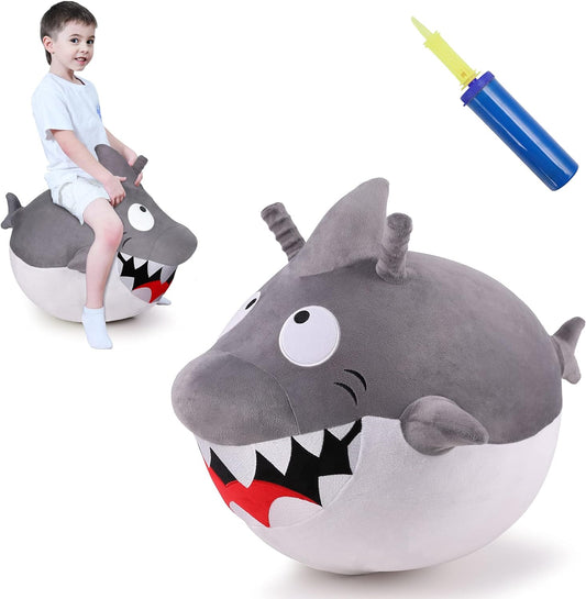 Bouncy Pals Kids Great White Shark Hopper Ball