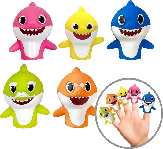 Baby Shark 5 Pc Finger Puppet Set